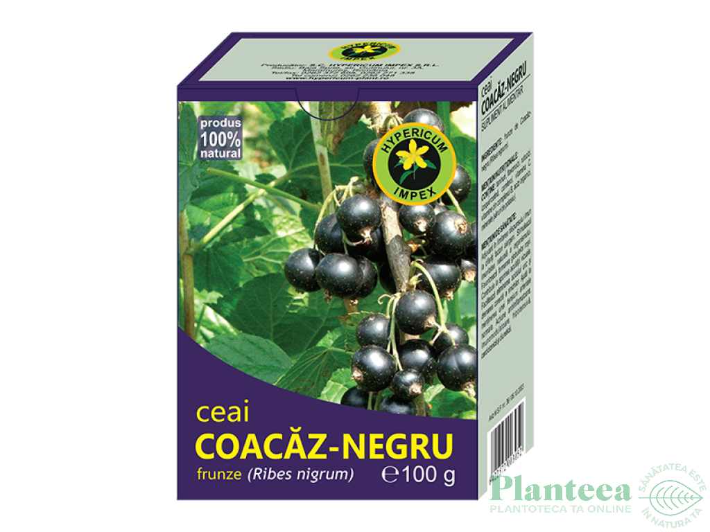 Ceai coacaz negru frunze 100g - HYPERICUM PLANT