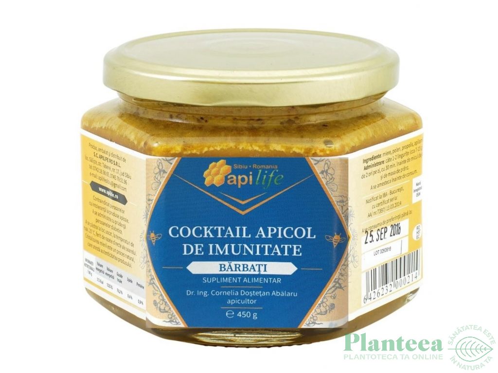 Cocktail apicol pt imunitate barbati 450g - APILIFE