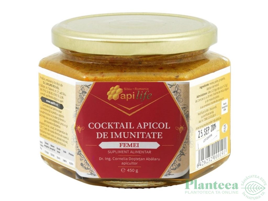 Cocktail apicol pt imunitate femei 450g - APILIFE