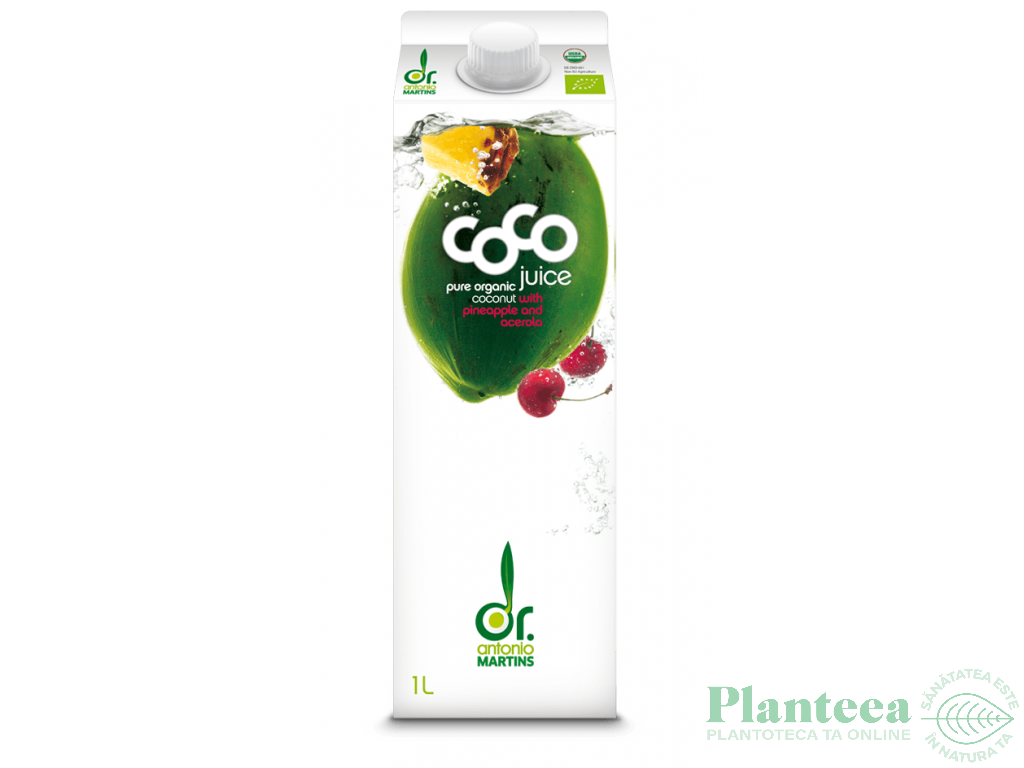 Apa cocos ananas cirese acerola GreenCoco 1L - DR ANTONIO MARTINS