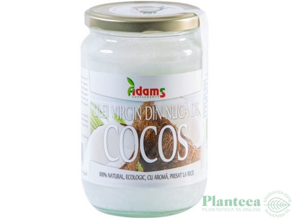 Ulei cocos virgin eco 600ml - ADAMS