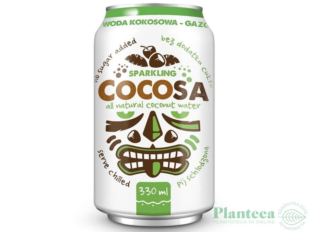 Apa cocos acidulata Cocosa 330ml - DIET FOOD