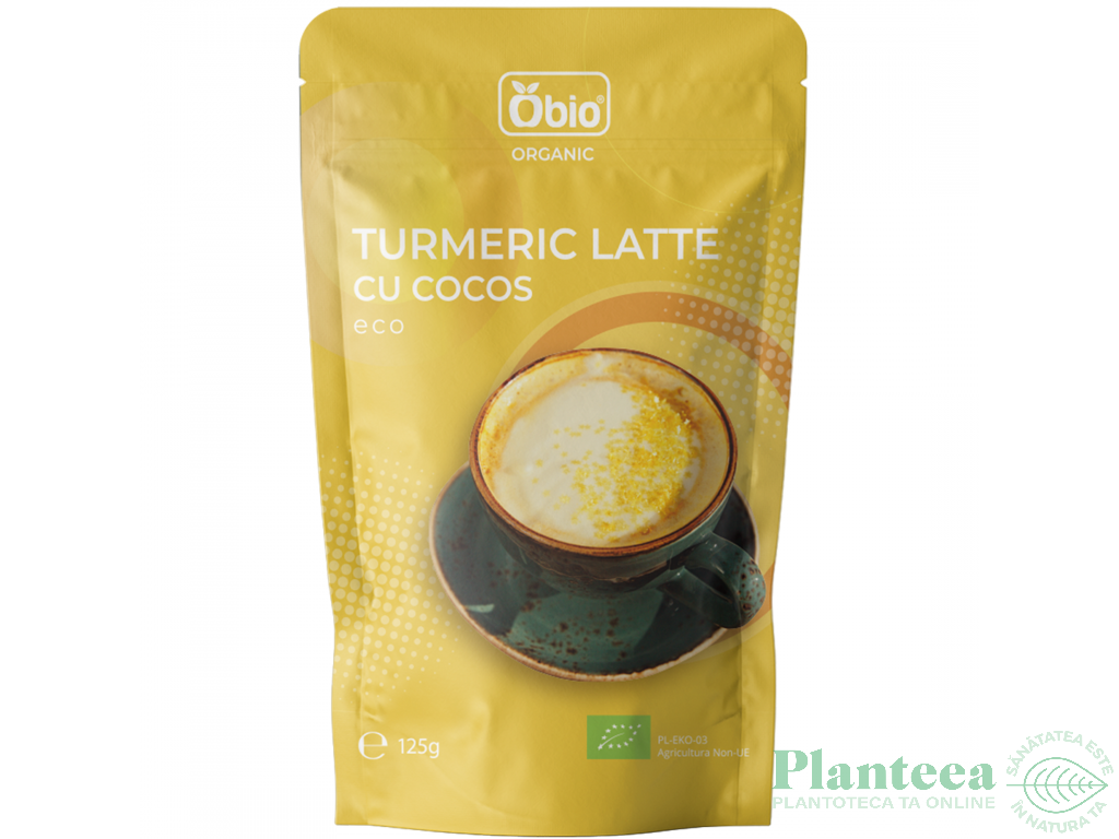 Latte instant cocos turmeric bio 125g - OBIO