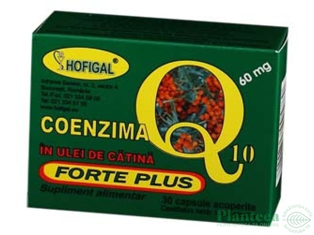 Coenzima Q10 ulei catina forte 30mg 40cps - HOFIGAL