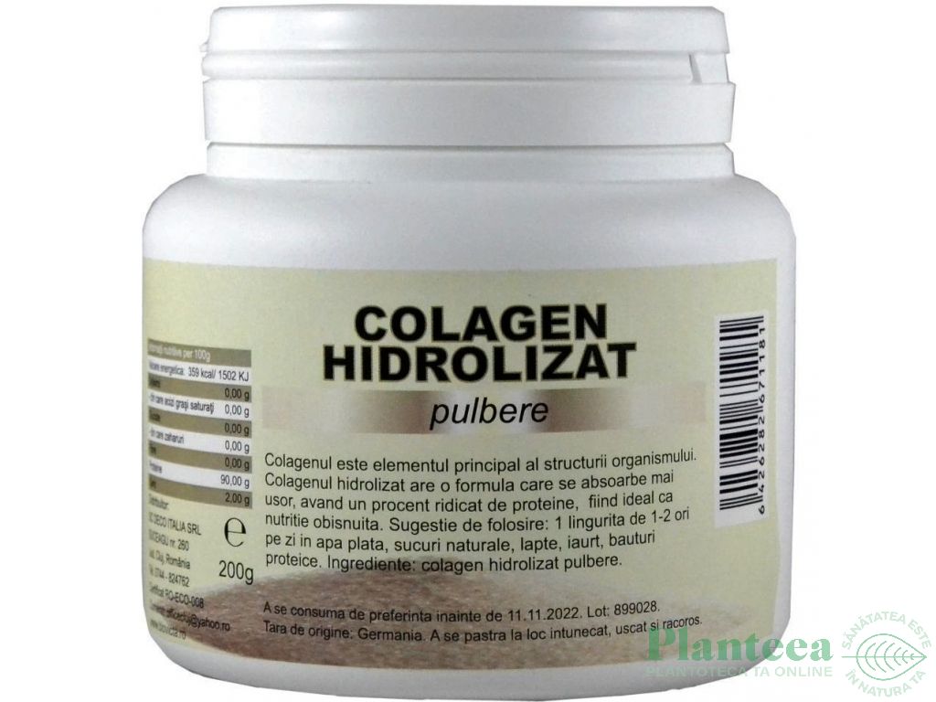 Pulbere colagen hidrolizat 200g - DECO ITALIA