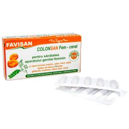 Supozitoare ColonSan Fem cerat 5plante 10x1,9g - FAVISAN
