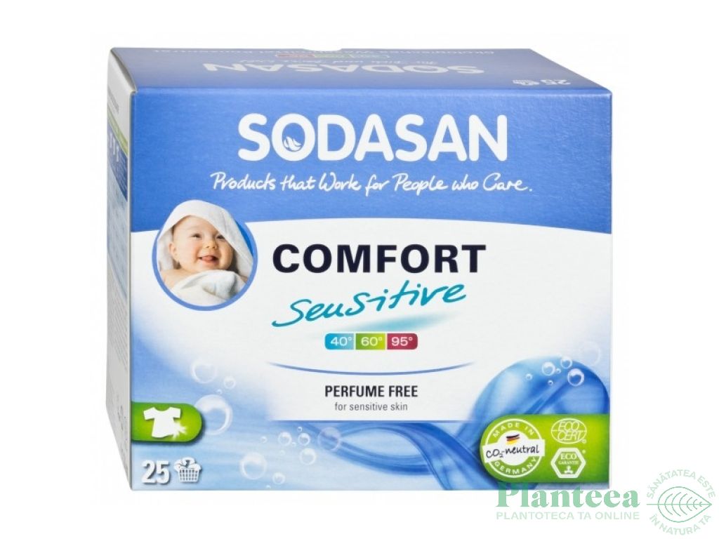 Detergent praf rufe color Sensitiv 1,1kg - SODASAN