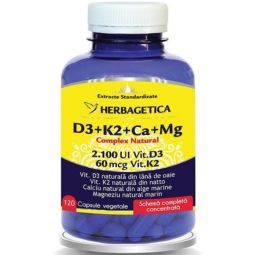 Complex natural [Detrix] D3 K2 Ca Mg 120cps - HERBAGETICA