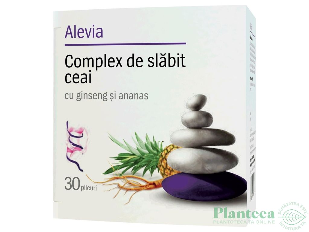 Ceai complex slabit ginseng ananas 30dz - ALEVIA