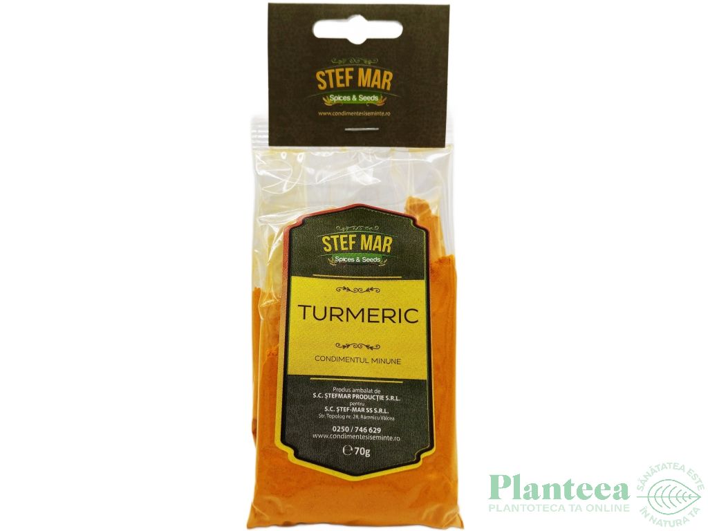 Condiment turmeric macinat 70g - STEF MAR
