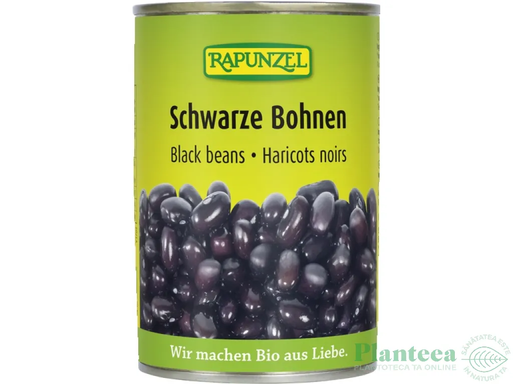 Conserva fasole neagra eco 400g - RAPUNZEL