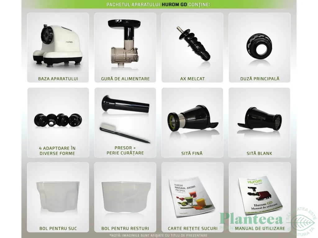 Storcator electric presare la rece GD alb 1b - HUROM