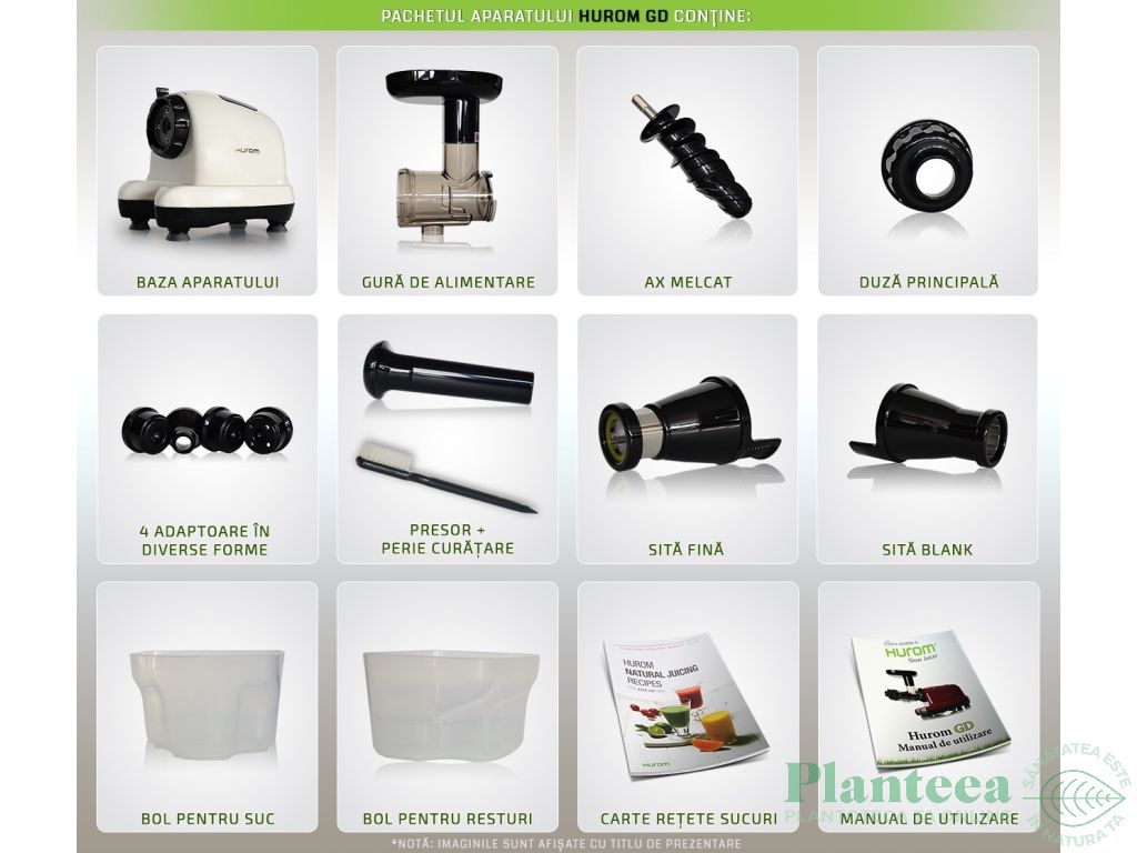 Storcator electric presare la rece GD alb 1b - HUROM