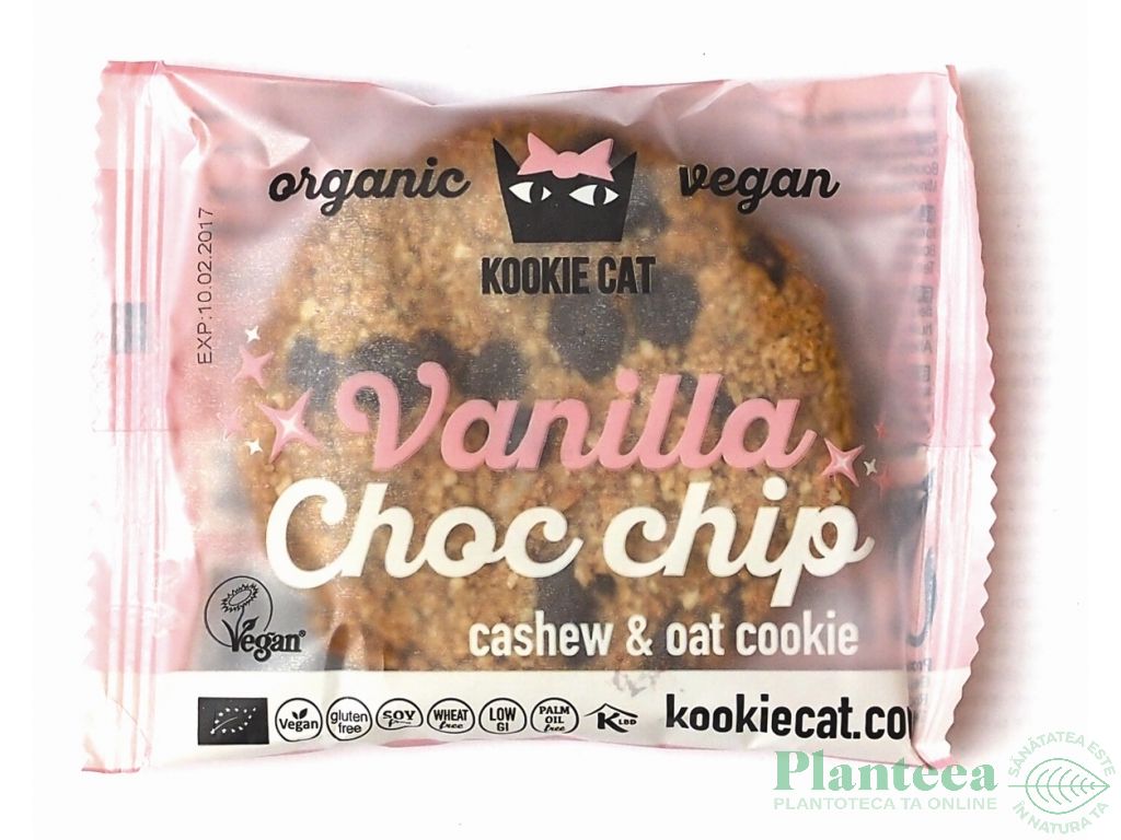 Fursec ovaz caju vanilie pepite ciocolata eco 50g - KOOKIE CAT