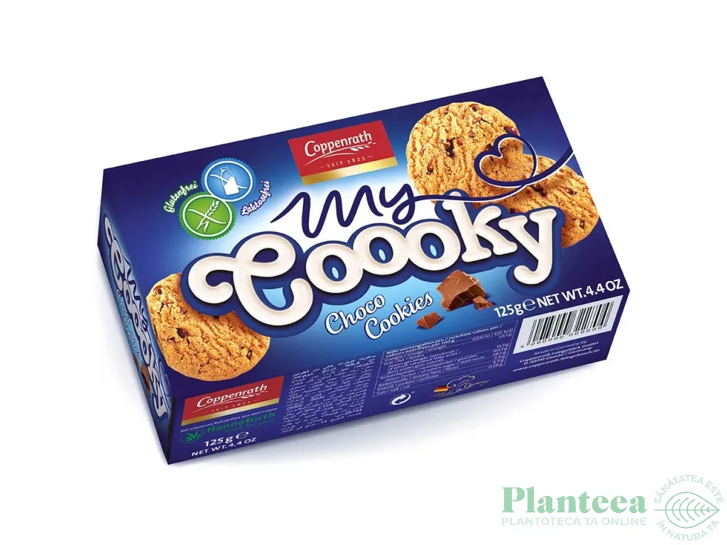 Biscuiti fulgi ciocolata fara gluten fara lactoza 125g - COPPENRATH