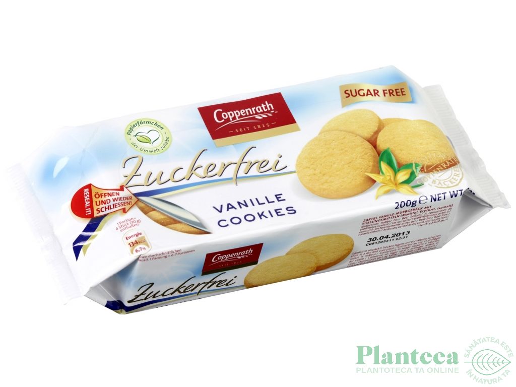 Biscuiti vanilie fara zahar 200g - COPPENRATH