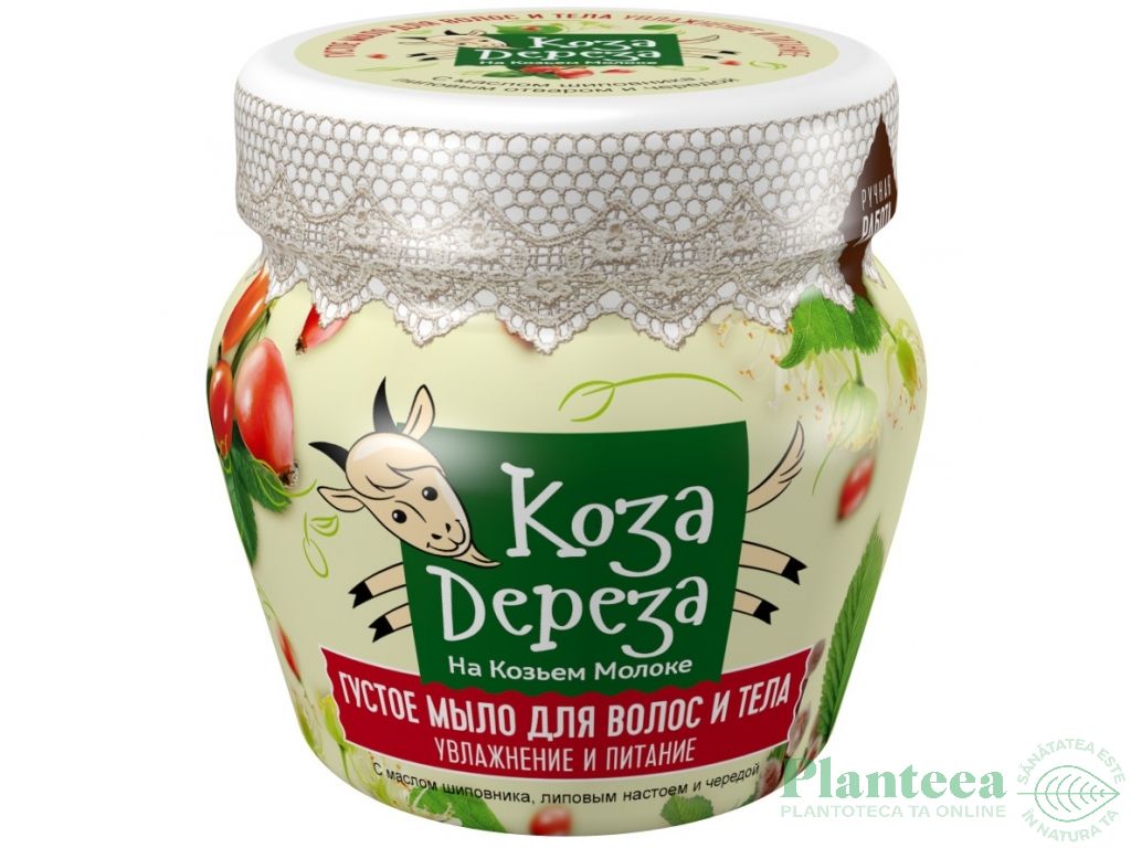 Sapun dens hidratant par corp lapte capra 175ml - KOZA DEREZA