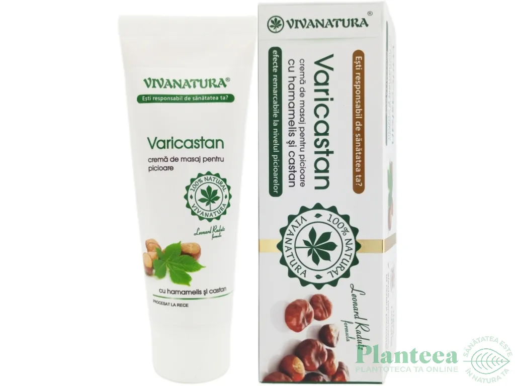 Crema masaj picioare Varicastan 75ml - VIVA NATURA
