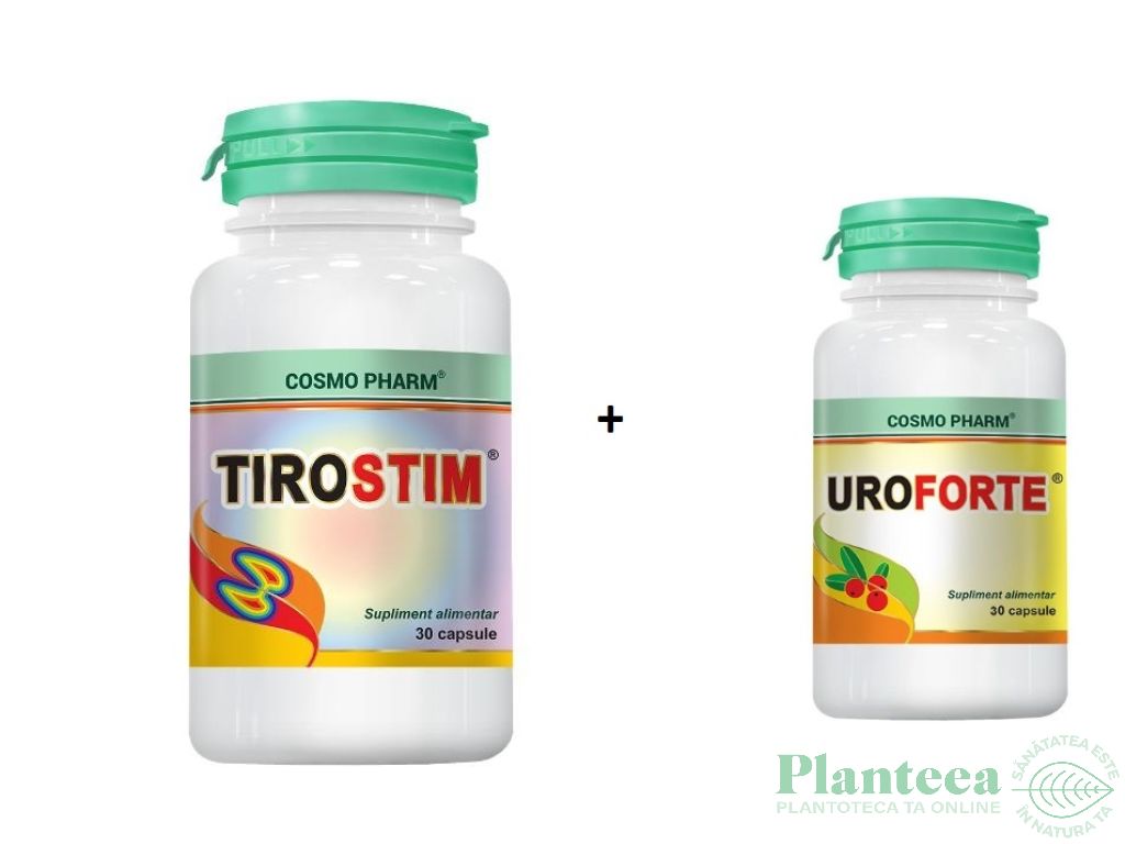 Pachet Tirostim 30cps+UroForte 30cps - COSMO PHARM