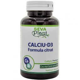 Calciu citrat D3 30cp - SEVA PLANT