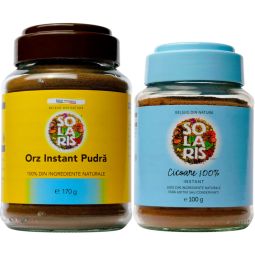 Pachet Cafelute duo instant [Cicoare 100g + Orz 170g] 2b - SOLARIS