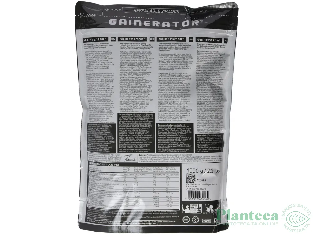 Formula completa Gainerator vanilie 0,9kg - OLIMP