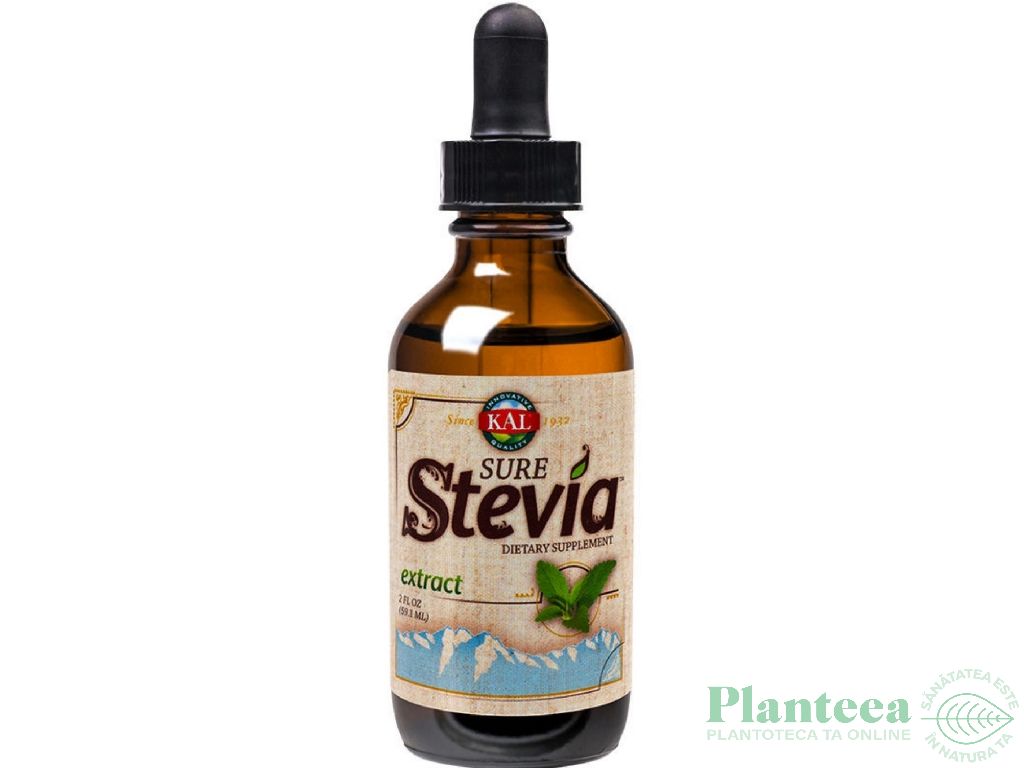 Stevie indulcitor lichid Sure Stevia 59,10ml - KAL