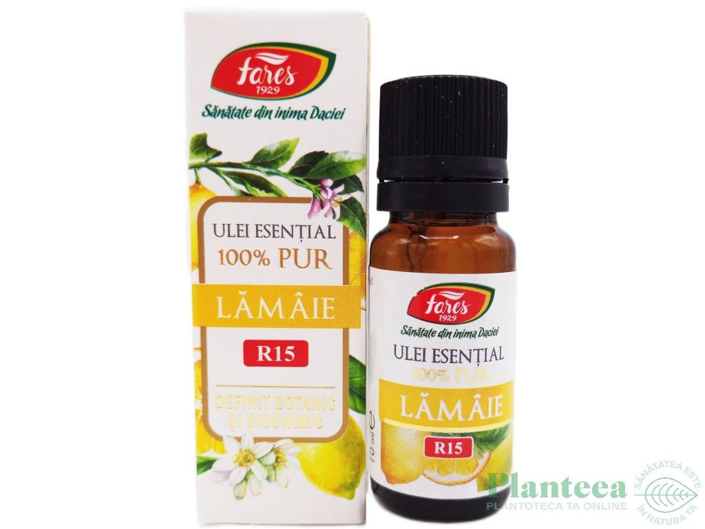Ulei esential lamaie 100% pur 10ml - FARES