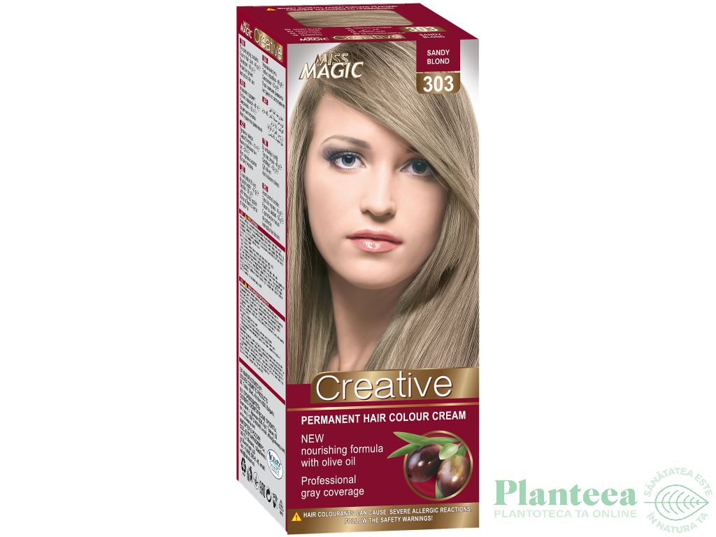 Vopsea par nr303 blond nisipiu 90g - MISS MAGIC CREATIVE