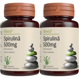 Pachet Spirulina 500mg 2x30cp - ALEVIA