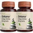 Pachet Ginkgo biloba 80mg Ginkana forte 2x30cp - ALEVIA