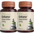 Pachet Ginkgo biloba 120mg Ginkana 2x30cp - ALEVIA