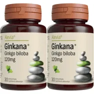 Pachet Ginkgo biloba 120mg Ginkana 2x30cp - ALEVIA