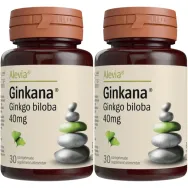 Pachet Ginkgo biloba 40mg Ginkana 2x30cp - ALEVIA