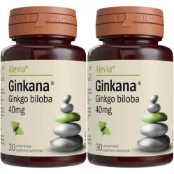Pachet Ginkgo biloba 40mg Ginkana 2x30cp - ALEVIA
