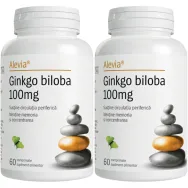 Pachet Ginkgo Biloba 100mg 2x60cp - ALEVIA