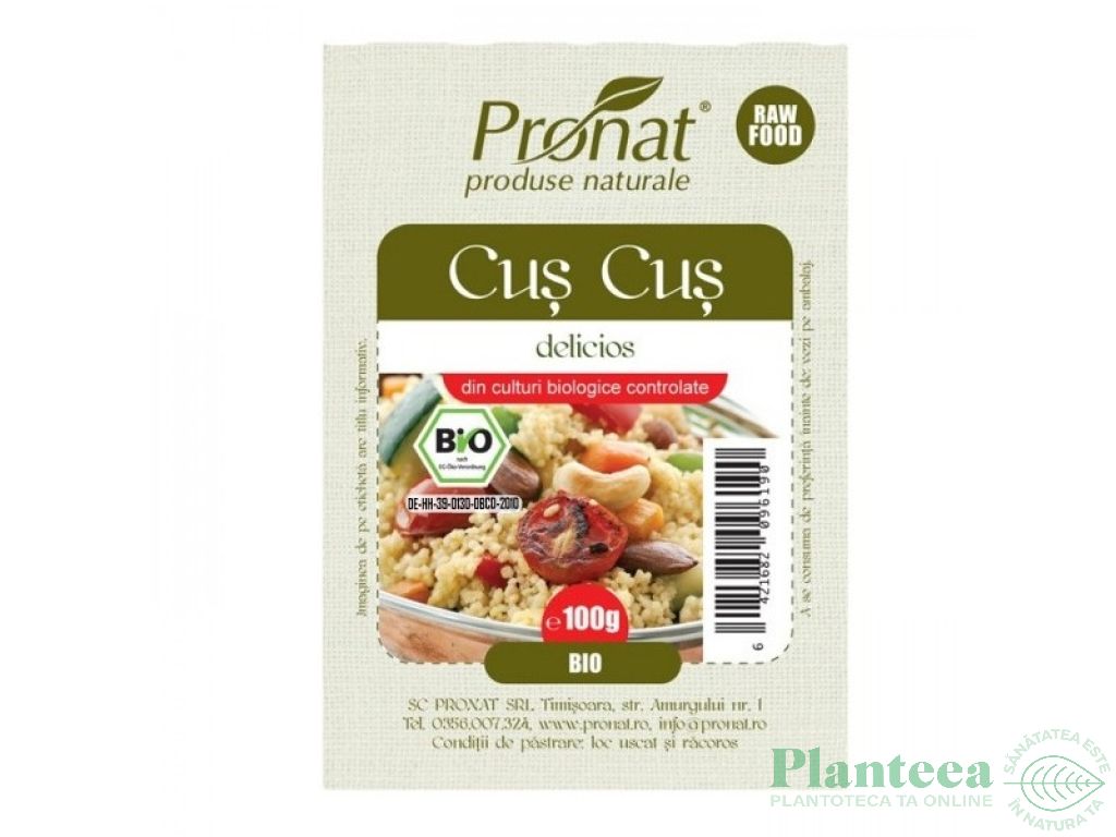 Cuscus grau eco 200g - PRONAT