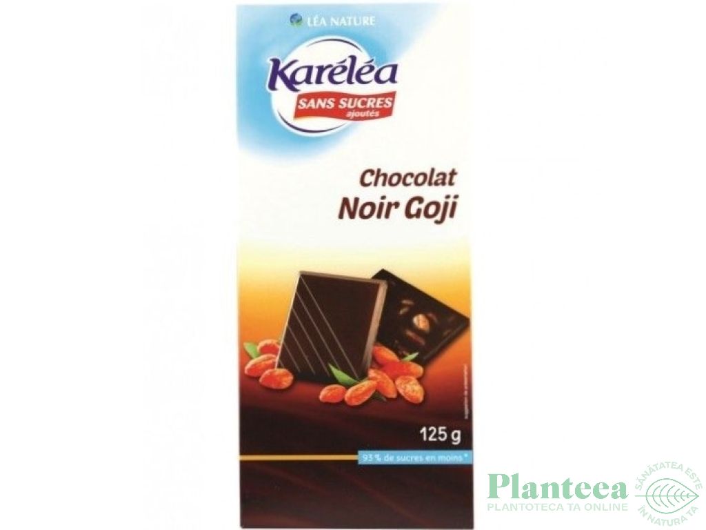 Ciocolata neagra 48% goji 125g - KARELEA