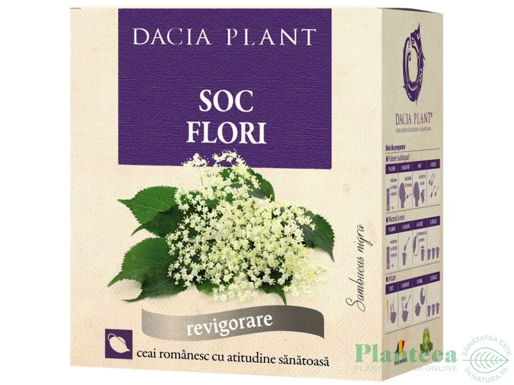 Ceai soc flori 50g - DACIA PLANT