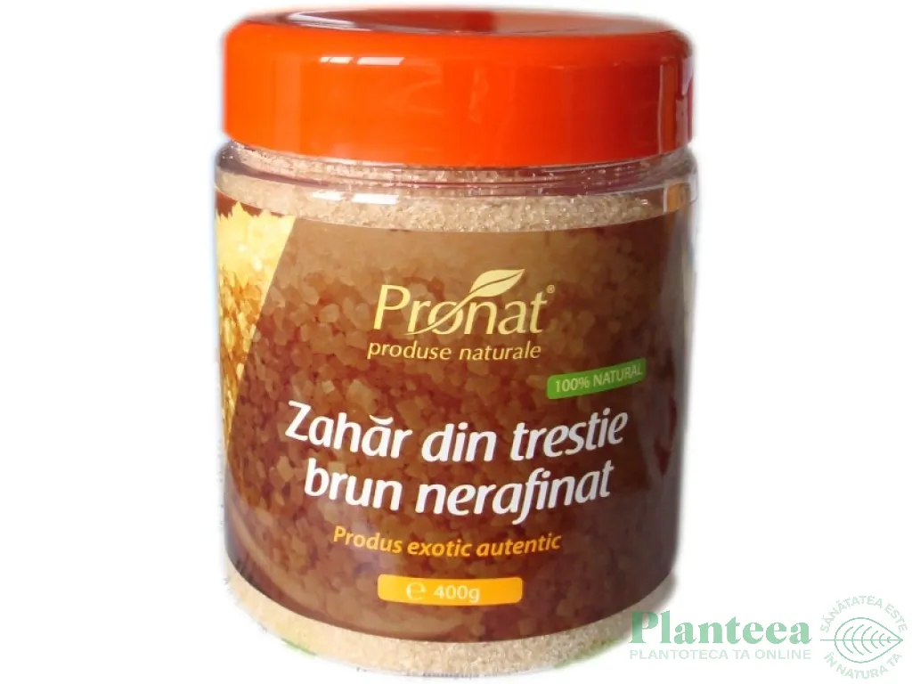 Zahar brun trestie nerafinat Brazilia bio 400g - PRONAT