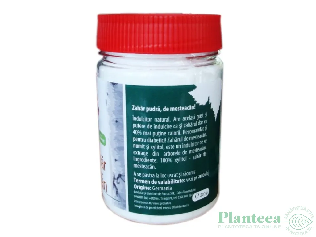 Xylitol mesteacan pulbere eco 200g - PRONAT