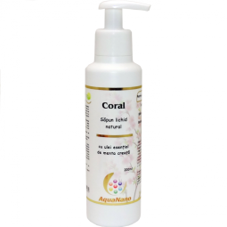 Sapun lichid clasic ulei esential menta creata Coral 200ml - AQUA NANO