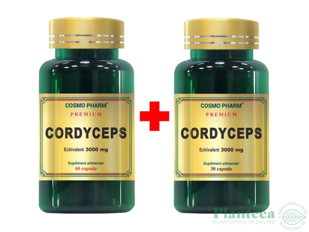 Pachet Cordyceps 300mg 60+30cps - COSMO PHARM