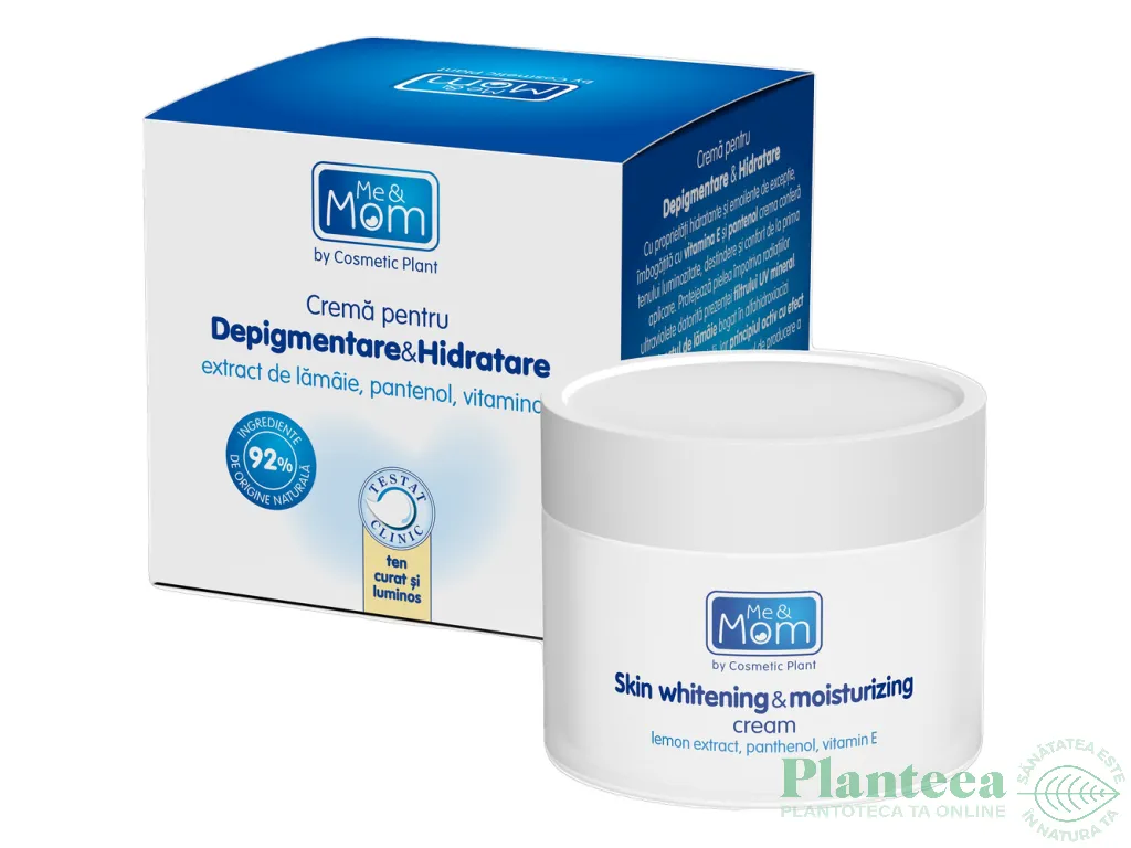 Crema depigmentare hidratare Me&Mom 50ml - COSMETIC PLANT