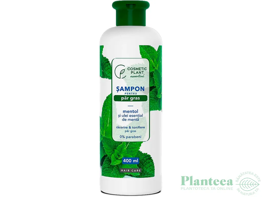 Sampon par gras mentol ulei menta 400ml - COSMETIC PLANT