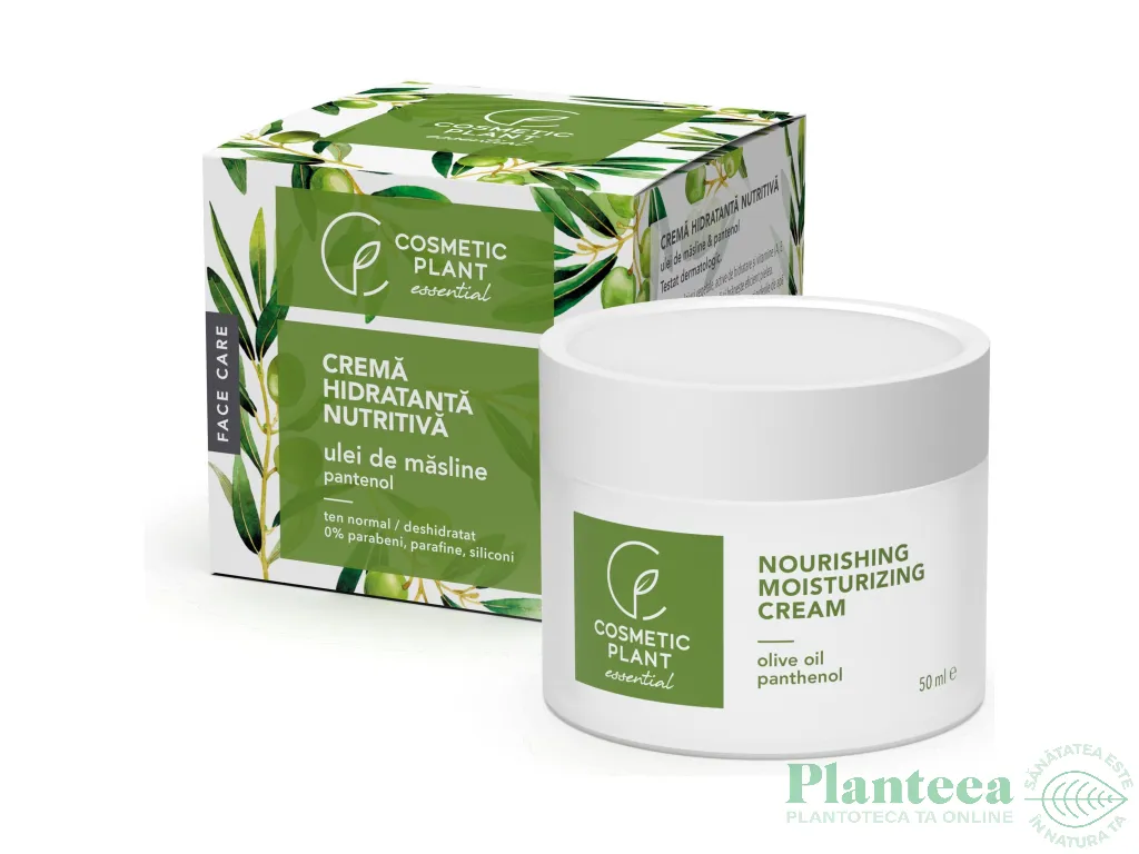 Crema antirid nutritiva ulei masline A E F  50ml - COSMETIC PLANT