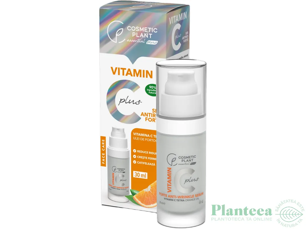 Ser antirid forte fata gat decolteu Vitamin C Plus pompita 30ml - COSMETIC PLANT