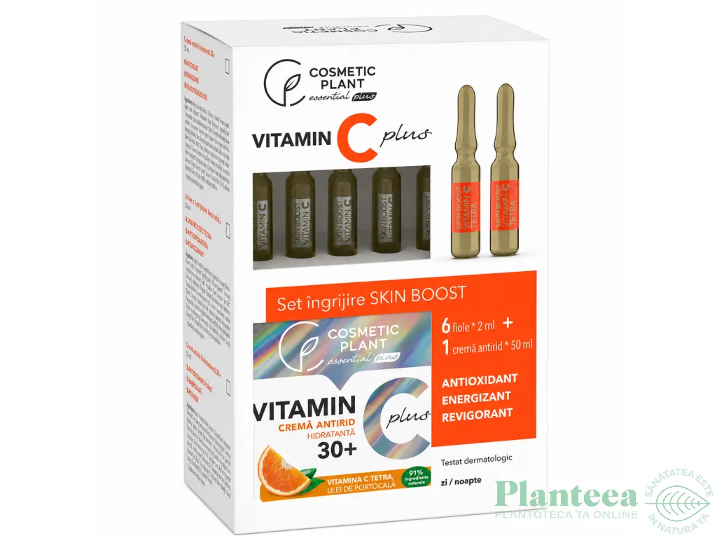 Kit Ingrijire Skin Boost 30+ [6fiole 2ml + Crema 50ml] 2b - COSMETIC PLANT