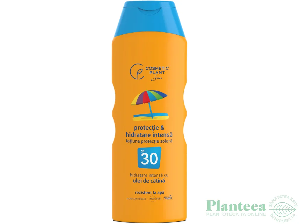 Emulsie plaja rezistenta apa spf30 ulei catina 200ml - COSMETIC PLANT