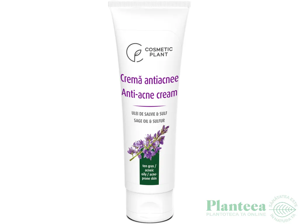 Crema antiacnee ulei salvie sulf 50ml - COSMETIC PLANT
